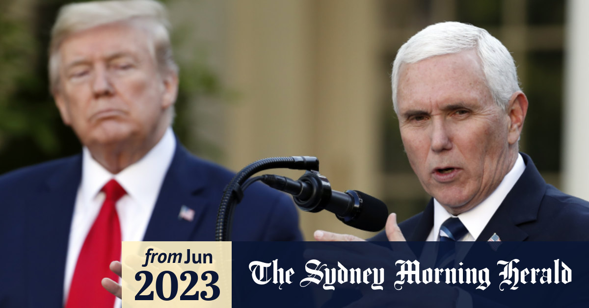 US Votes 2024 Donald Trump’s vice president Mike Pence enters race for